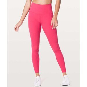 Lululemon 14 Align Pant Legging Crop Fuchsia Pink Pockets EUC